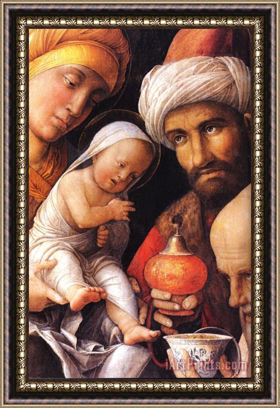 Andrea Mantegna Adoration of The Magi [detail] Framed Print